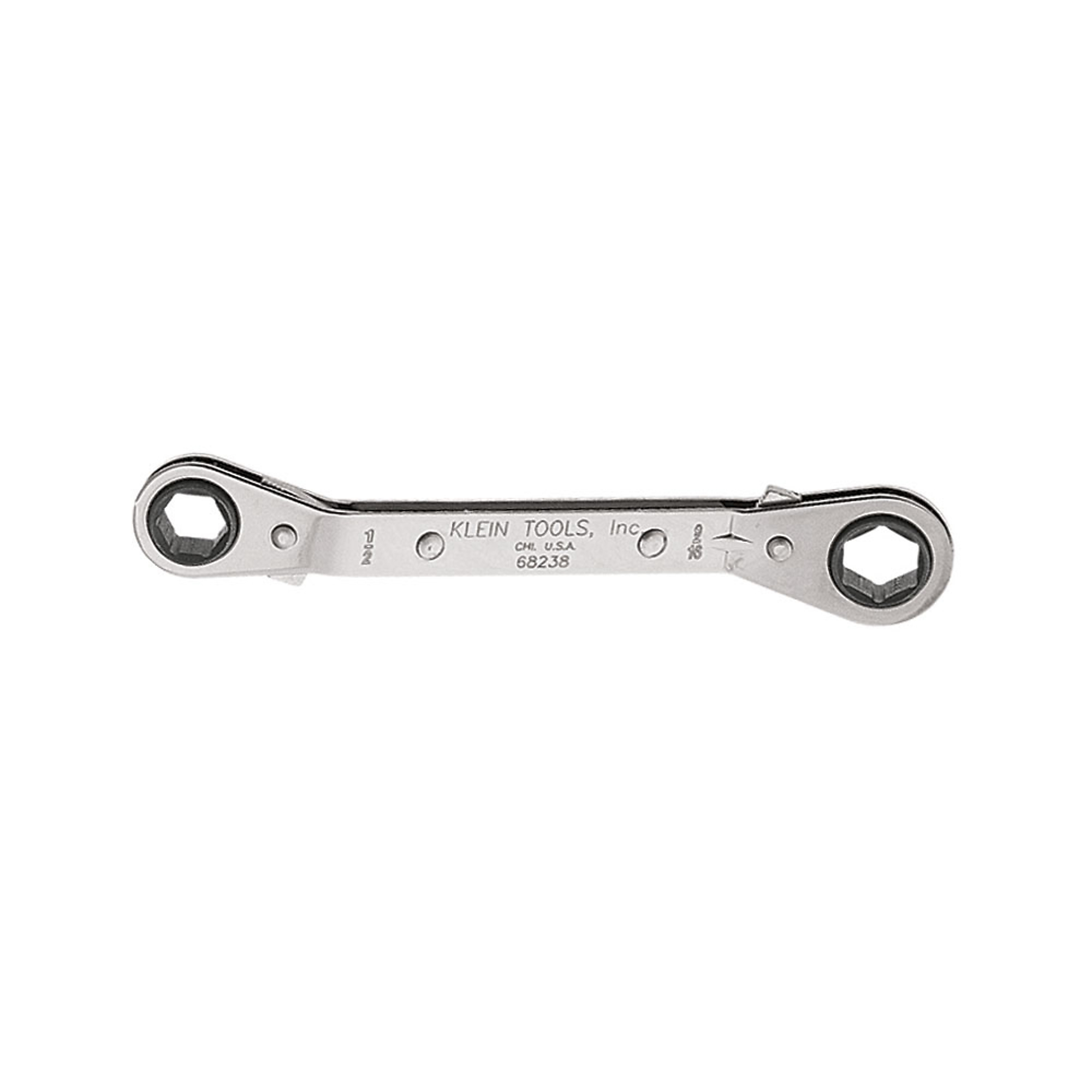 Klein Tools, Reversible Ratcheting Box Wrench, 1/2 x 9/16in., Model# 68238